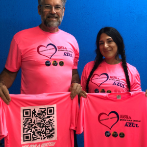 Camisetas do Outubro Rosa & Novembro Azul P M G